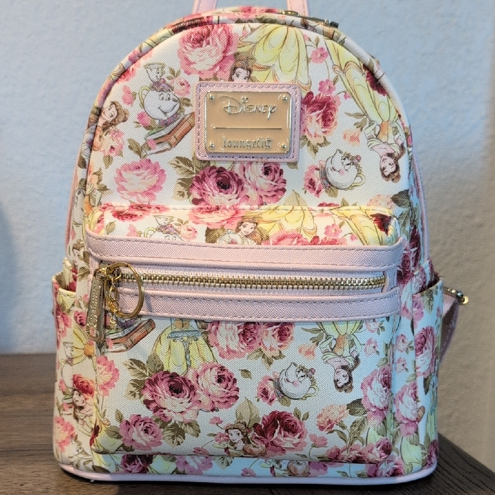 Loungefly Beauty And The Beast Disney Floral Backpack